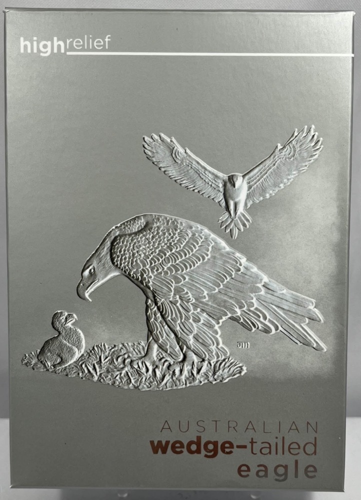 2018 Silver High Relief 1oz Proof Coin Wedge Tailed Eagle product image