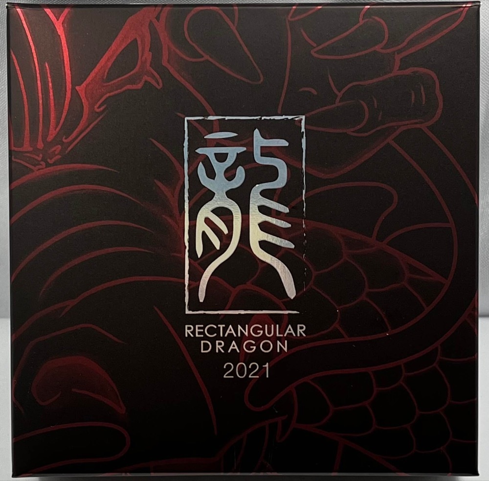 2021 Silver 1oz Rectangular Proof Coin Dragon product image