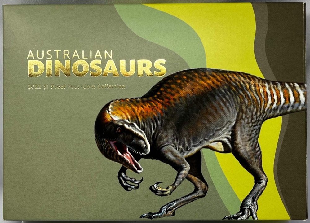 Australia 2022 Four Coin Proof Set - Australian Dinosaurs product image