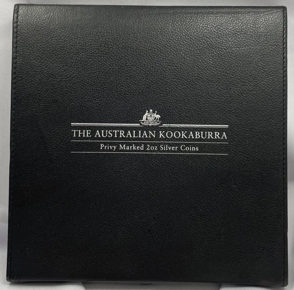 1995 Silver 2oz Kookaburra Coin Florin Privy Mark Set in Case product image