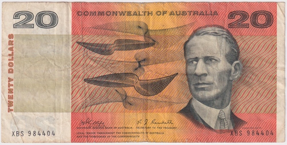 1968 $20 Note Phillips/Randall XBS First Prefix R403F Fine product image