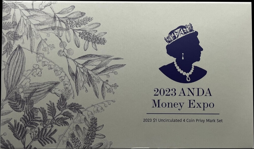 2023 $1 Uncirculated Four Coin Privy Mark Set - Sydney ANDA Money Expo product image