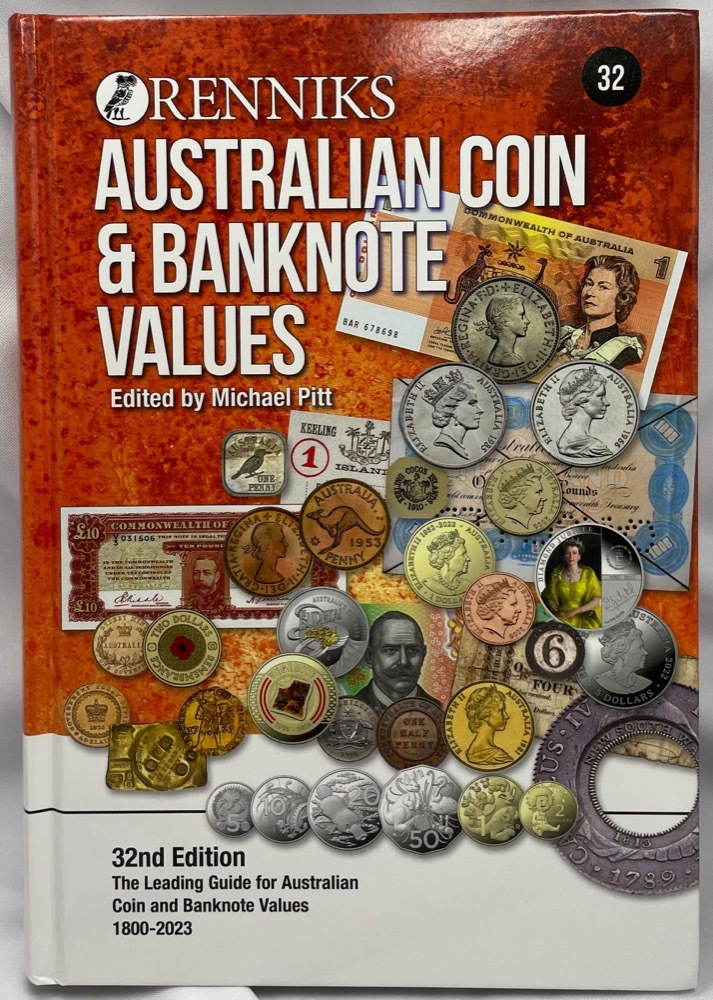Renniks Australian Coin & Banknote Values 32nd Edition Book Hard Cover product image