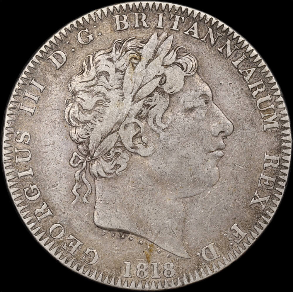 1818 Silver Crown George III S# 3787 Fine product image