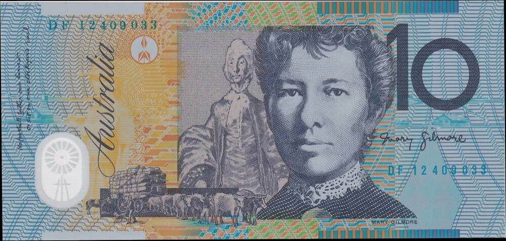 2012 $10 Note DF12 Last Prefix Stevens/Parkinson R322aL Uncirculated product image