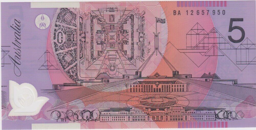 2012 $5 Note Stevens/Parkinson BA12 First Prefix R#222aF Uncirculated product image
