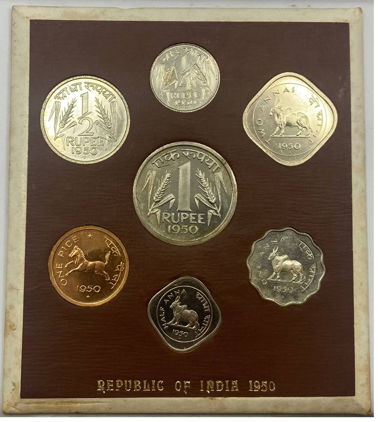 India (Republic) 1950 Proof Coin Set product image