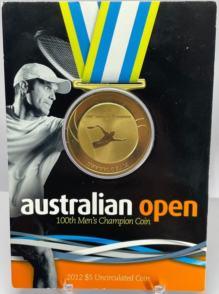 2012 Carded Five Dollar Unc Coin Tennis - Australian Open 100th Men's Champion Coin product image