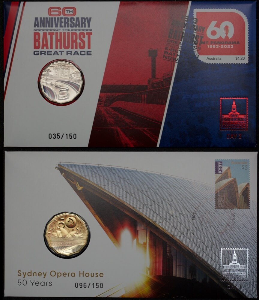 2023 50 Cent PNC Pair Brisbane Stamp Coin Show product image