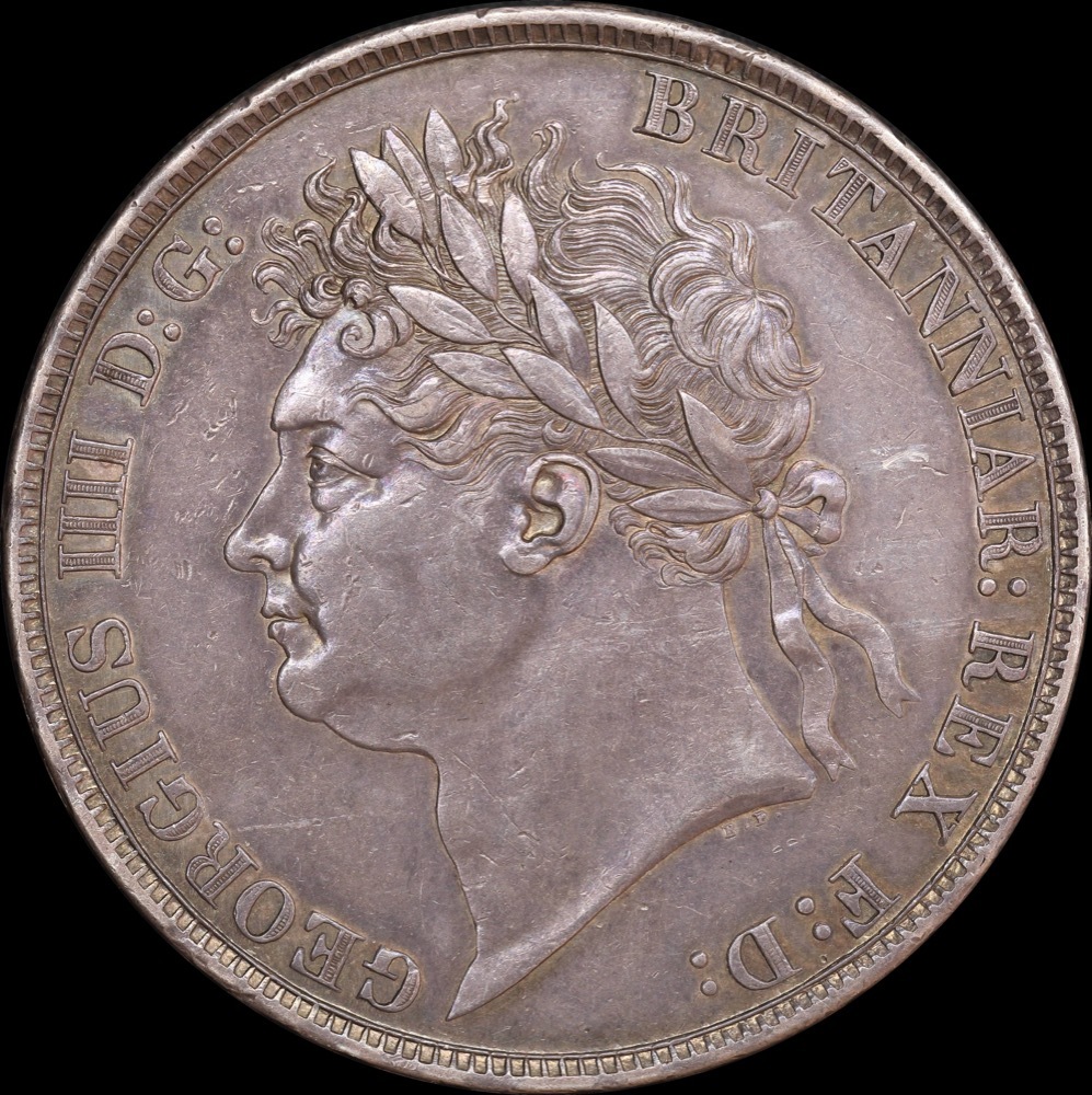 1822 Silver Crown George IV S#3805 good EF product image