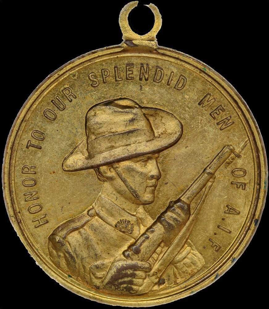1914 ~ 1918 Bronze Medalet AIF C# 1914-18/2a Choice Uncirculated product image