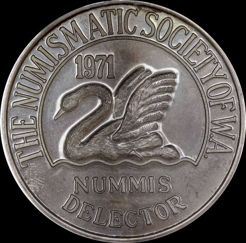 1972 Silver Medallion Numismatic Society of WA C# 1972/9 Choice Uncirculated product image
