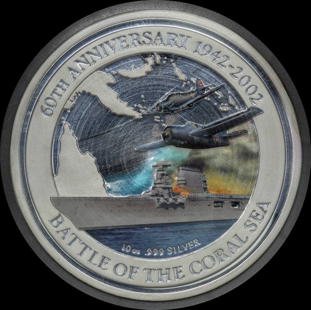 Cook Islands 2002 Silver 10oz Proof Coin Battle of the Coral Sea product image