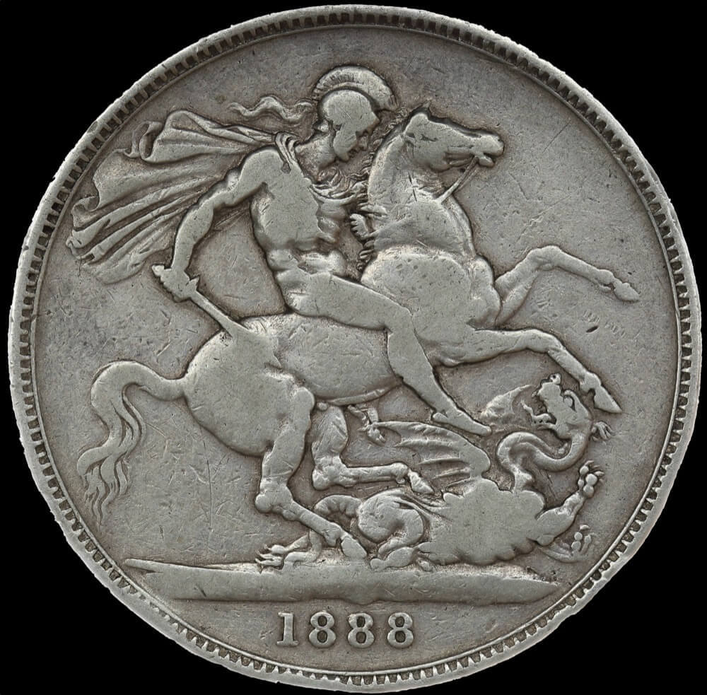 1888 Silver Crown Victoria S#3921 good Fine product image