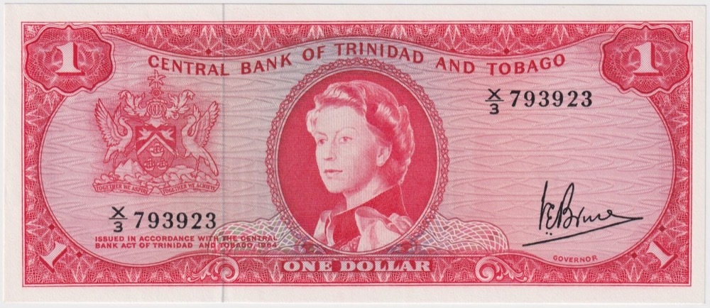 Trinidad and Tobago 1969 1 Dollar P# 26c Uncirculated product image