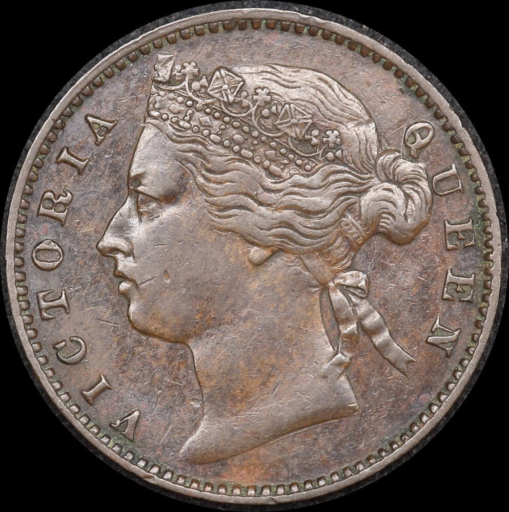 Mauritius 1883 Copper 1 Cent KM# 7 Extremely Fine product image
