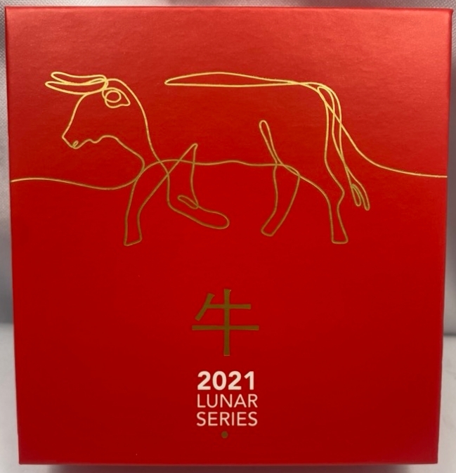 2021 Silver 1 Dollar Coin Lunar Ox Ingot product image
