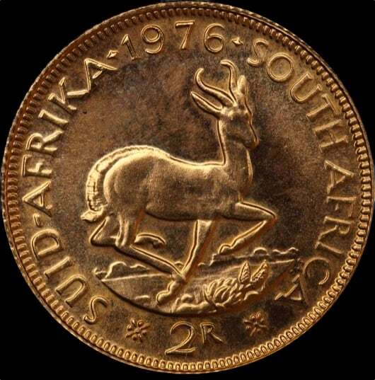 South Africa 1976 Gold 2 Rand KM# 64 FDC product image