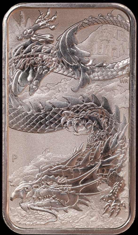 2023 Silver 1oz Bullion Coin Rectangular Dragon product image