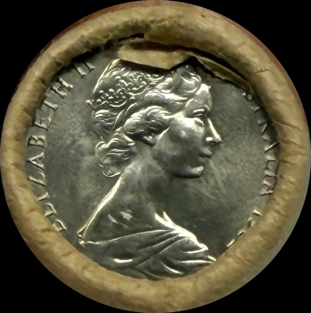 1982 5 Cent Coin Mint Roll Heads / Heads product image