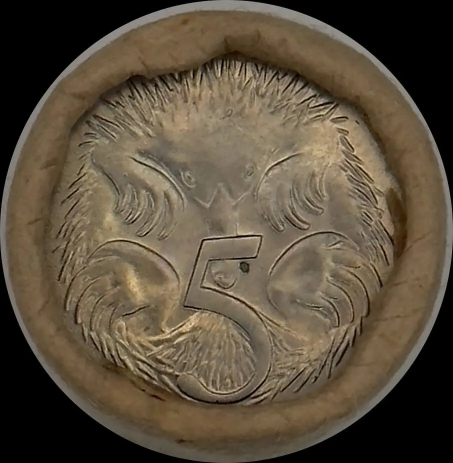 1980 5 Cent Coin Mint Roll Heads/Tails product image