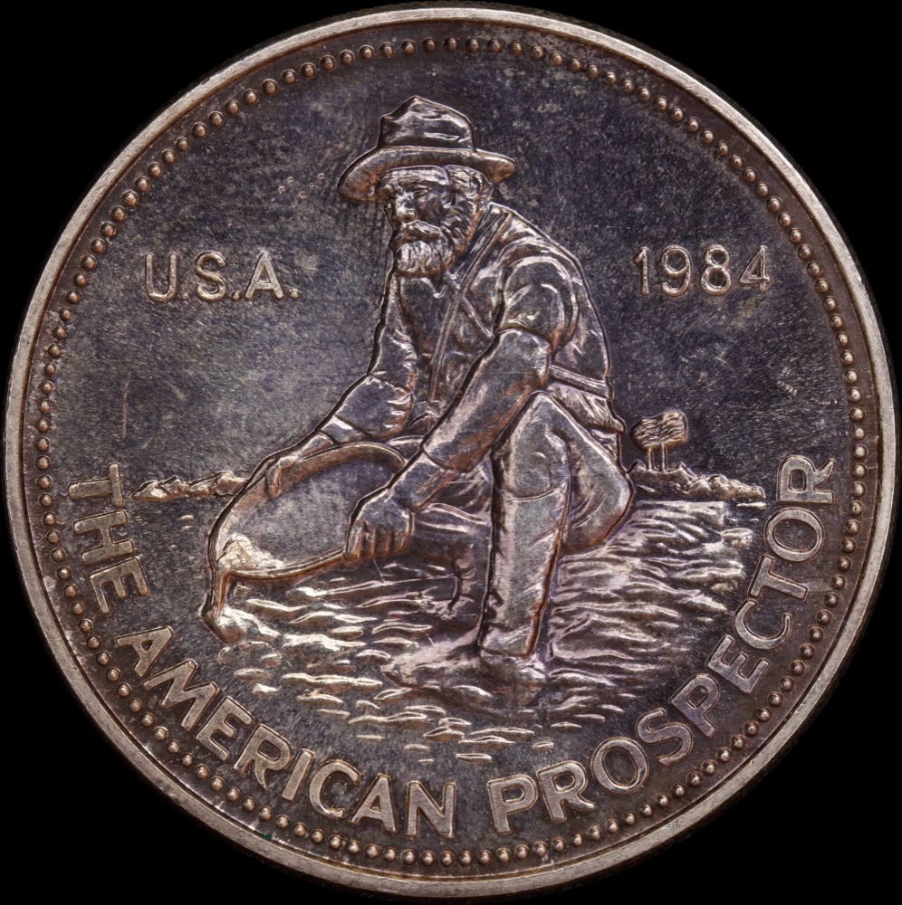 Silver Engelhard 1oz Round 1984 99.9% Prospector product image