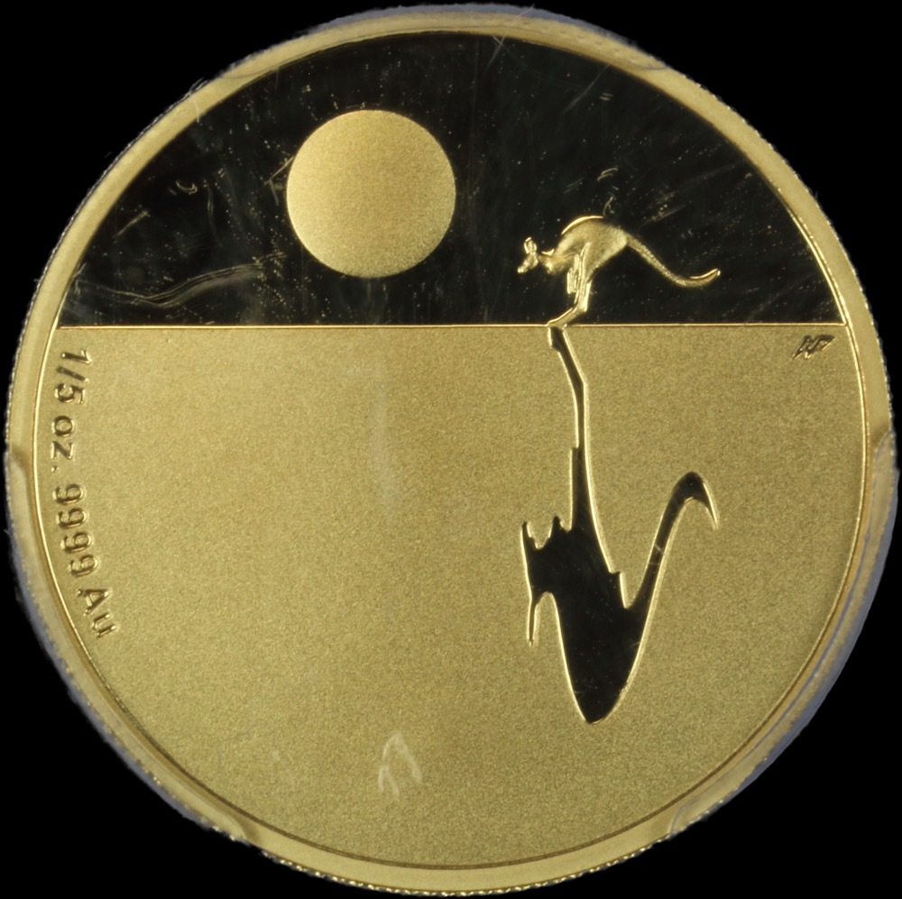 2016 $25 Gold Proof Coin Kangaroo at Sunset PCGS PR70 product image