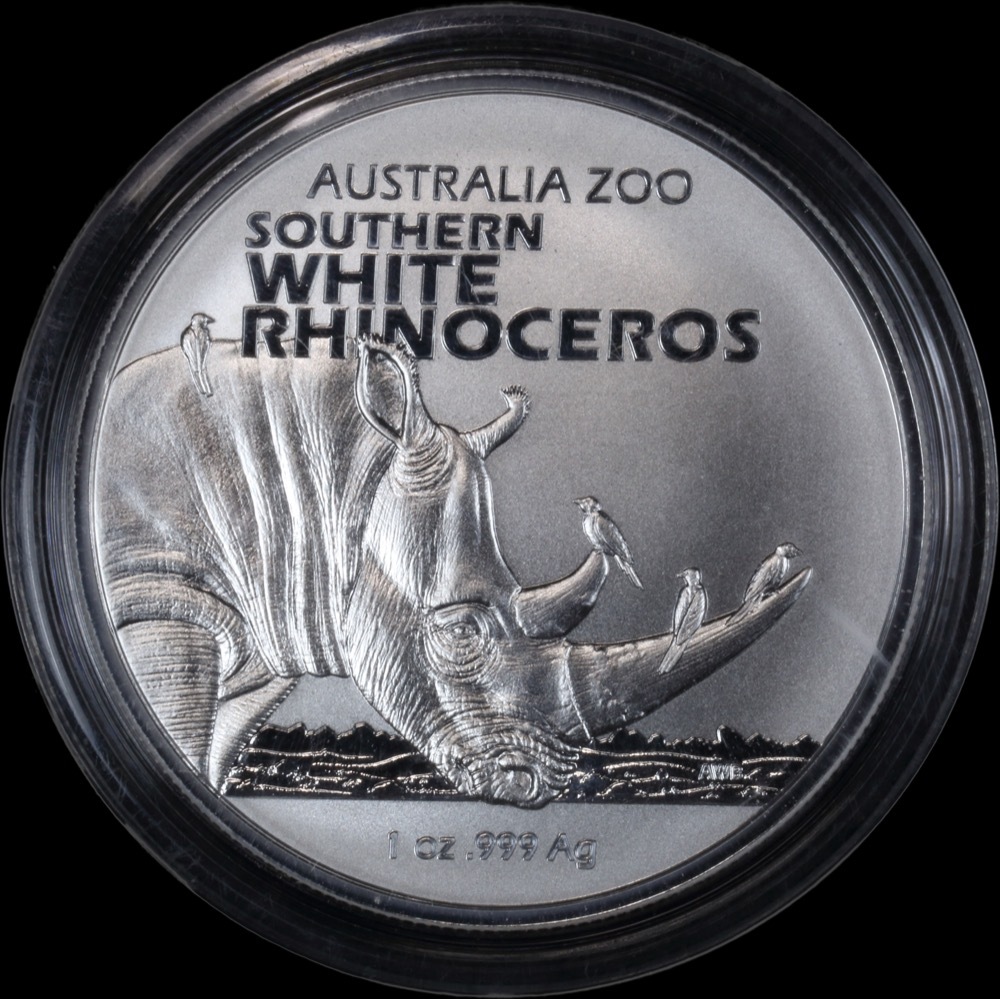 2023 Silver 1oz Coin Southern White Rhinoceros product image