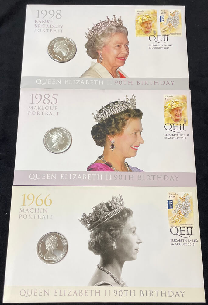 2016 20 / 50 Cent PNC Trio QEII 90th Birthday product image
