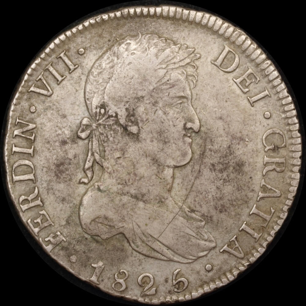 Bolivia 1825 Silver 8 Reales KM# 84 good Fine product image