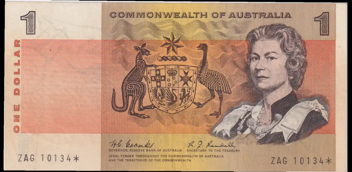 1968 $1 Note Star Note Coombs/Randall R72S Very Fine product image