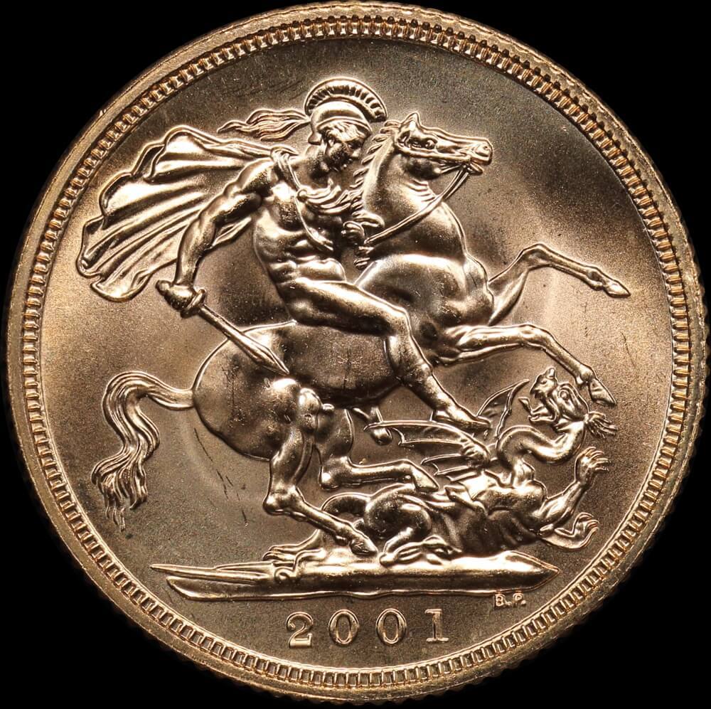 2001 Gold Sovereign Elizabeth II S# SC4 Uncirculated product image