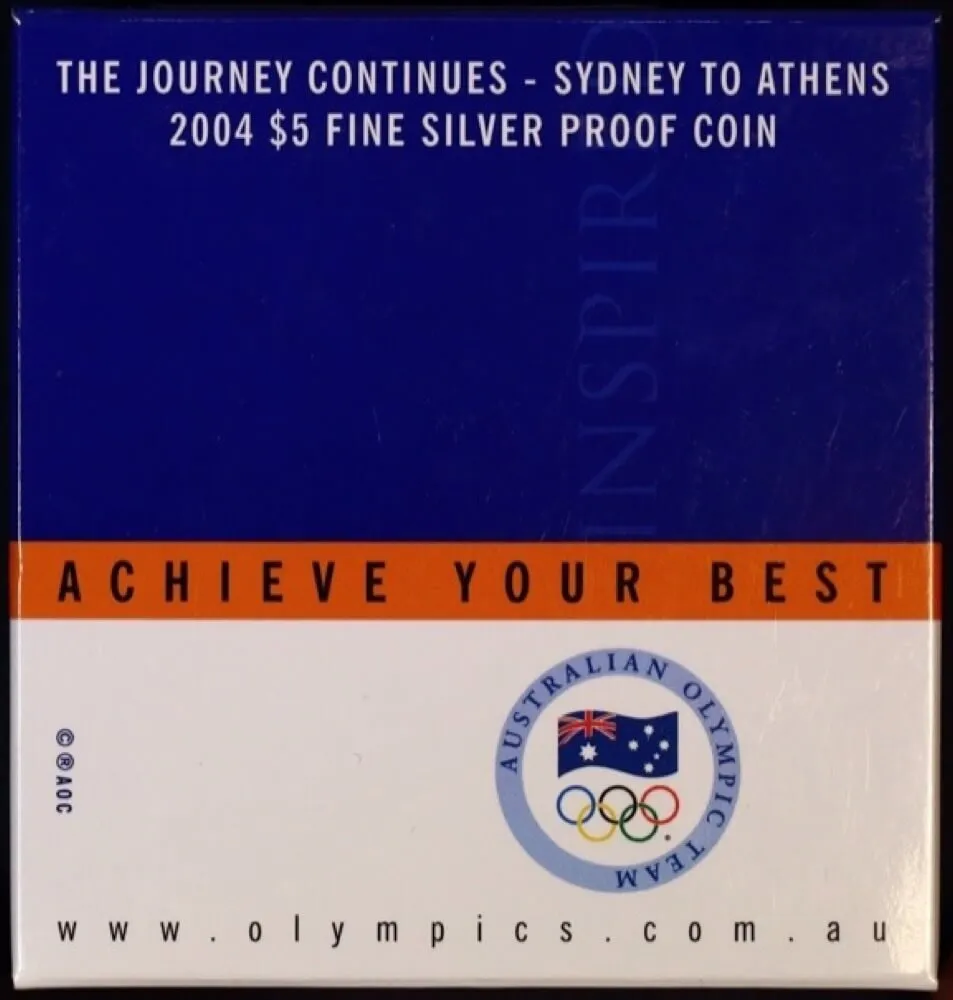 2004 $5 Uncirculated Coin The Journey Continues Sydney to Athens product image