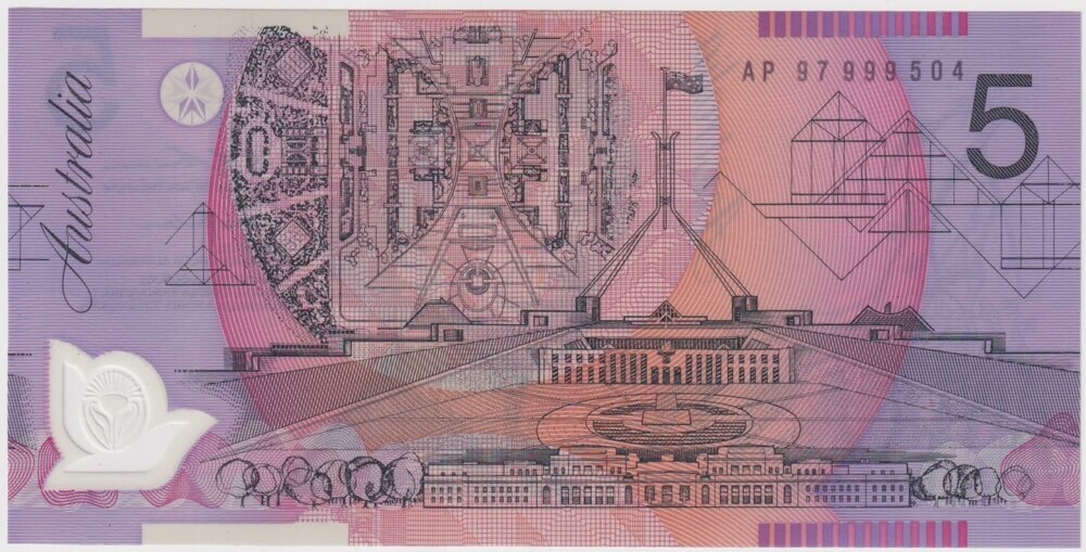 1997 $5 Test Note MacFarlane/Evans R218bT Type A Uncirculated product image