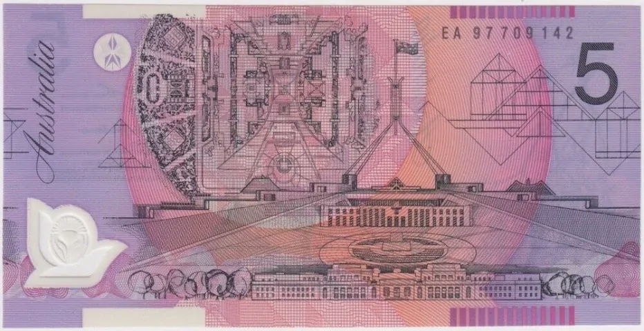 1997 $5 Note MacFarlane/Evans R218b Uncirculated product image