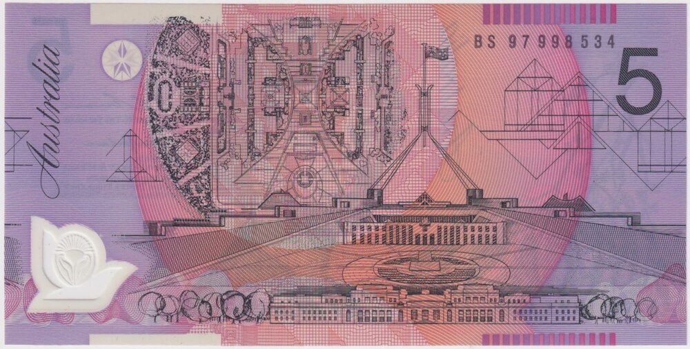 1997 $5 Test Note MacFarlane/Evans R218bTi Type B Uncirculated product image