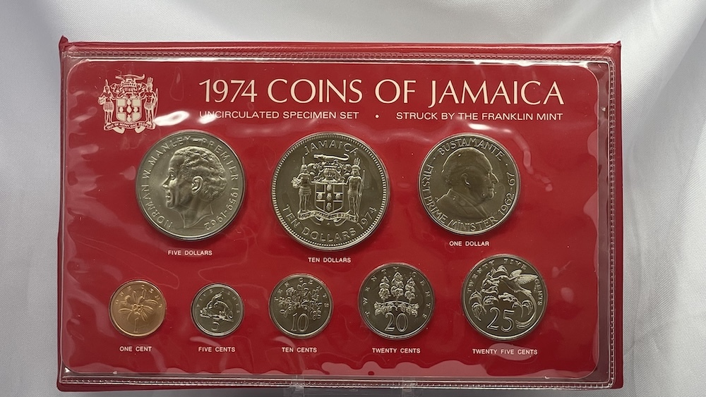 Jamaica 1974 Silver Uncirculated Specimen Coin Set KM# MS10 Uncirculated Sir Henry Morgan product image
