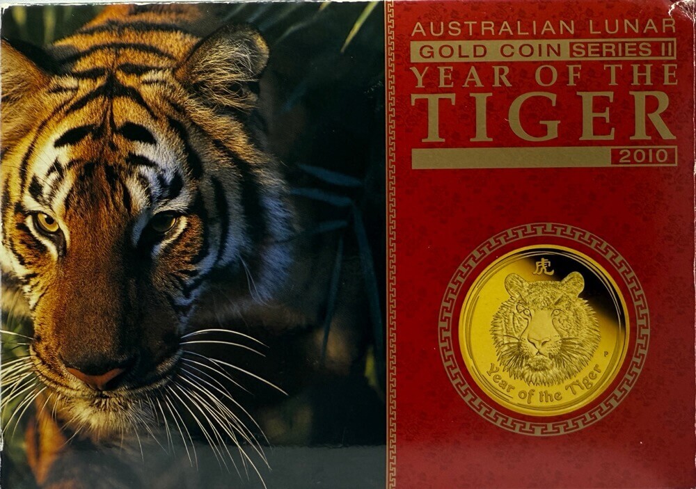 2010 Gold Three Coin Proof Set Year of the Tiger Australian Lunar Series II product image
