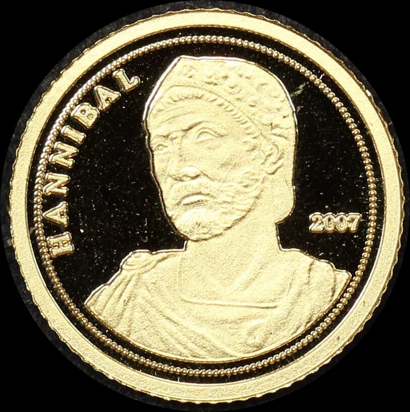 Ivory Coast 07 Gold 1500 Francs 1/2 Gram Hannibal product image