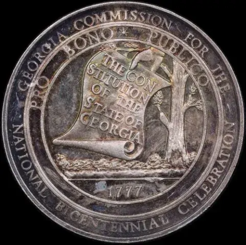 USA 1976 Silver Medallion Georgia Commission National Bicentennial  product image