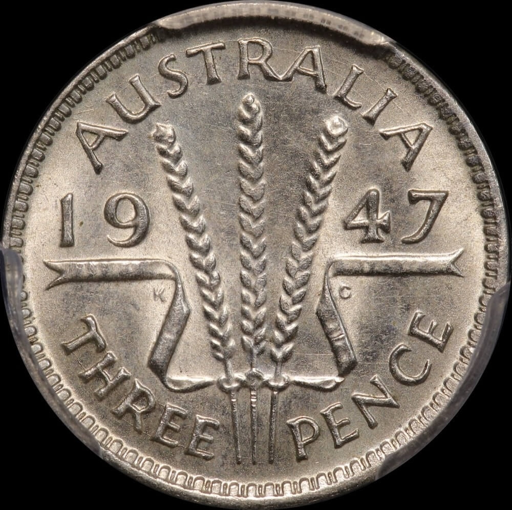 1947 Threepence Uncirculated (PCGS MS62) product image