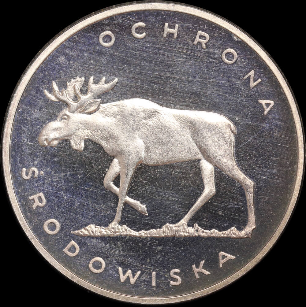 Poland 1978 Silver Proof Coin 100 Zlotys Y#93 Moose product image