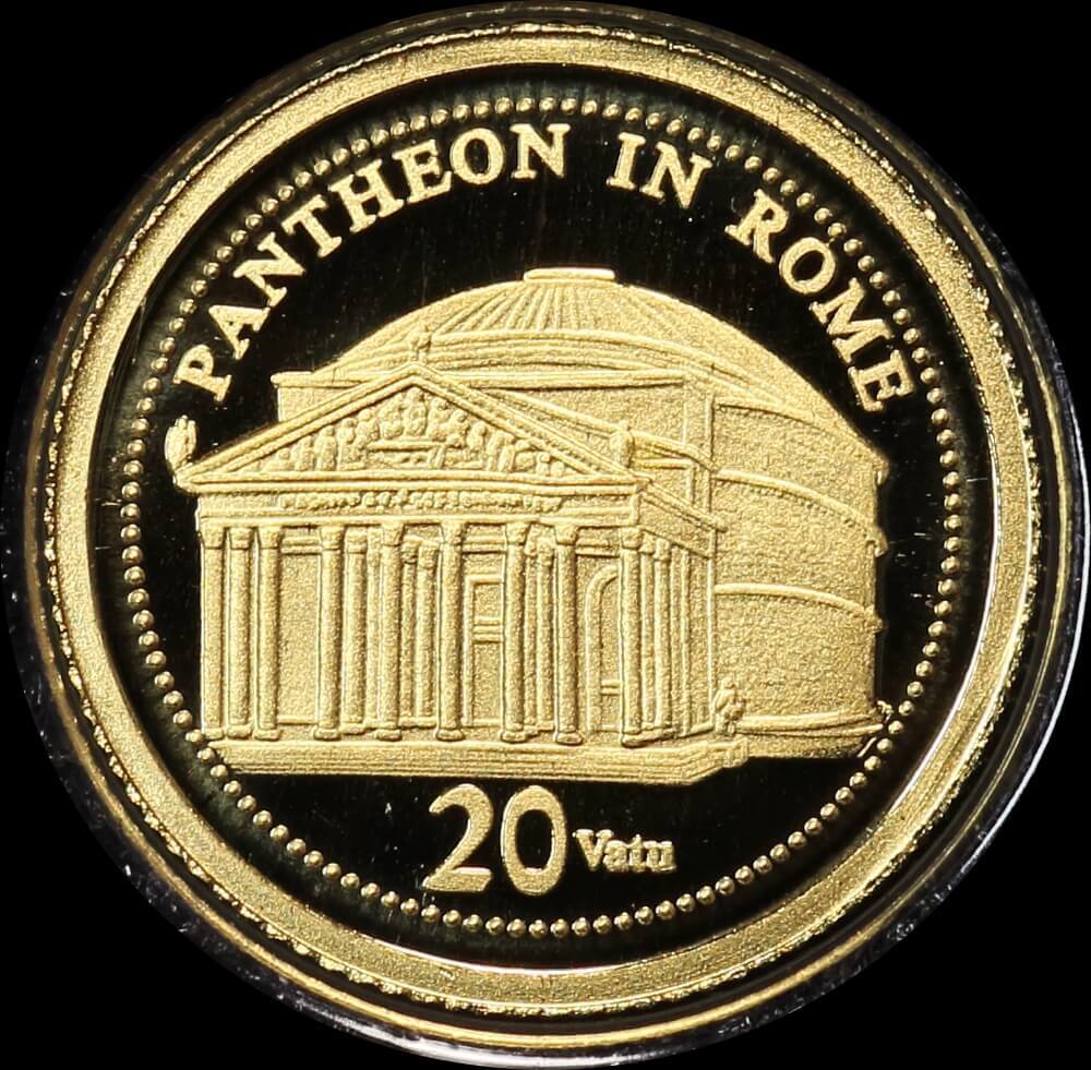 Vanuatu 2009 Gold Half Gram Coin - Pantheon in Rome product image