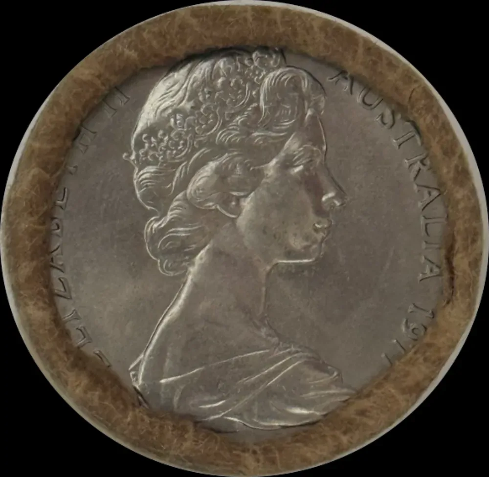 1977 20 Cent Coin Mint Roll Heads/Tails product image