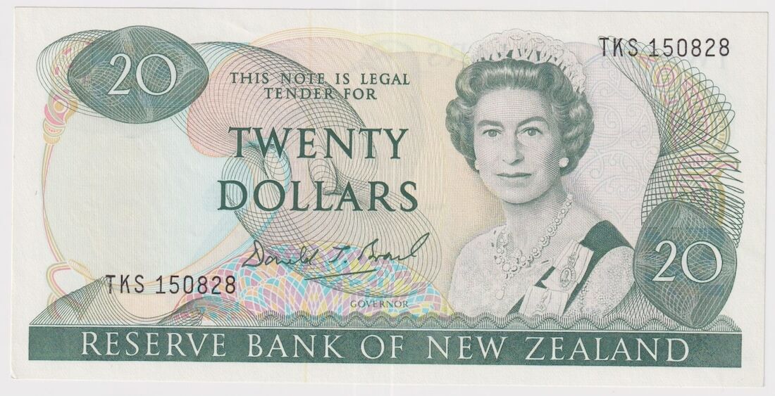 New Zealand 1989 $20 Note P#173c Uncirculated product image