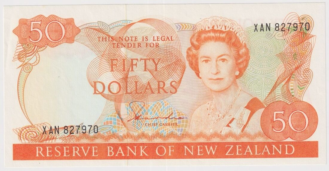 New Zealand 1983 $50 Note P#174a Uncirculated product image