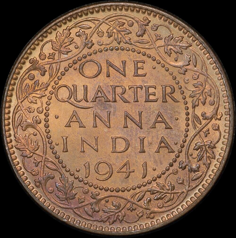 India (British) 1941 1/4 Anna KM#531 Uncirculated product image