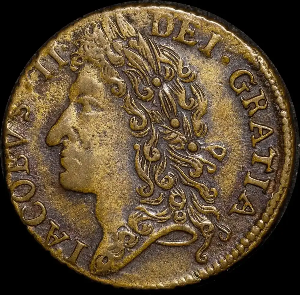 Ireland 1689 December Gunmoney Shilling  S-6581F good VF product image