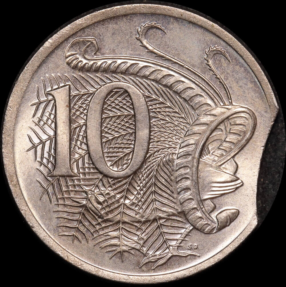 1975 Ten Cent Clipped Planchet Error Uncirculated product image