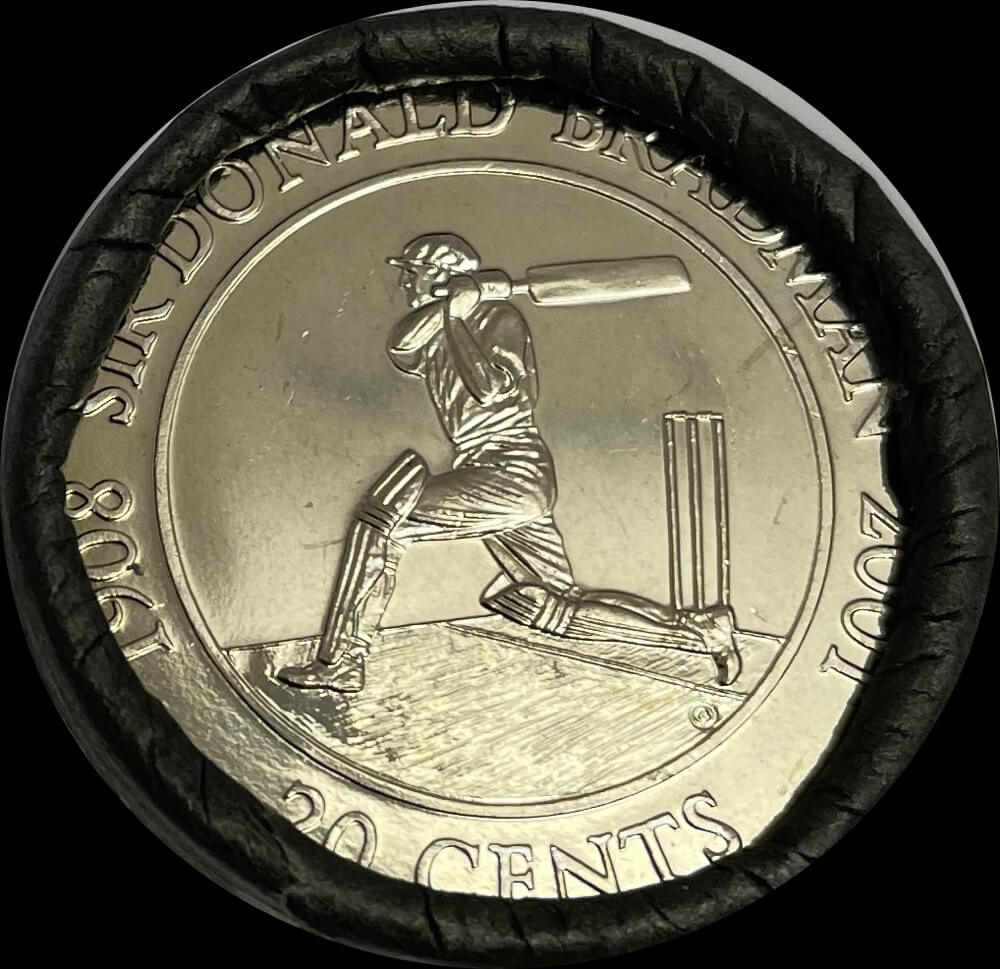 2001 20 Cent Security Roll - Sir Donald Bradman product image